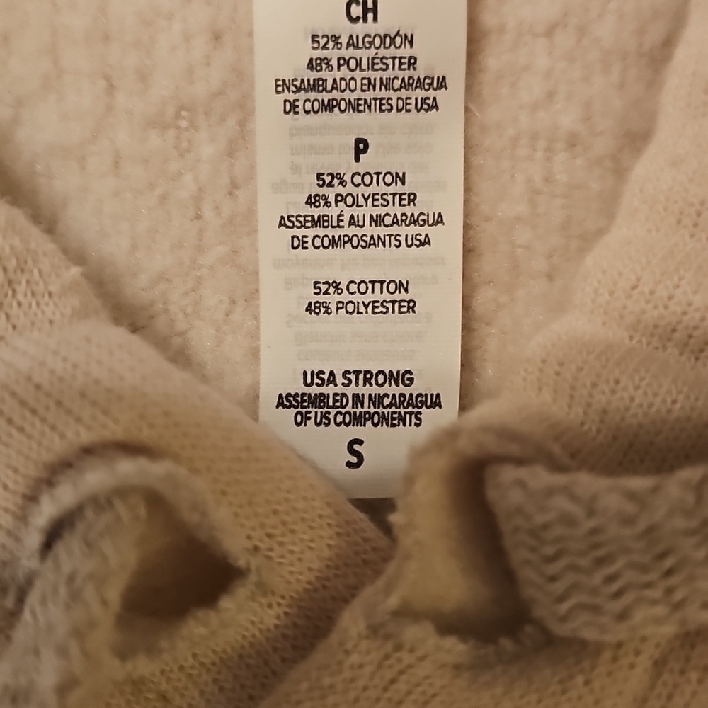 River Rock Roasting Co Fleece Cropped Hoodie Size Small - Picture 7 of 7
